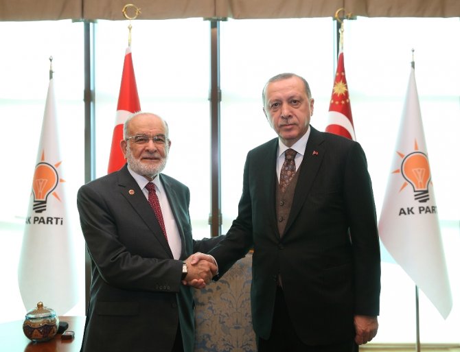 Erdoğan, Saadet Partisi Genel Başkanını Kabul Etti