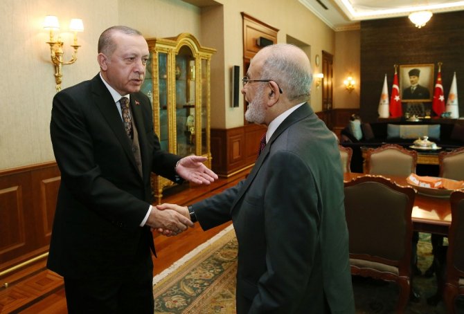 Erdoğan, Saadet Partisi Genel Başkanını Kabul Etti
