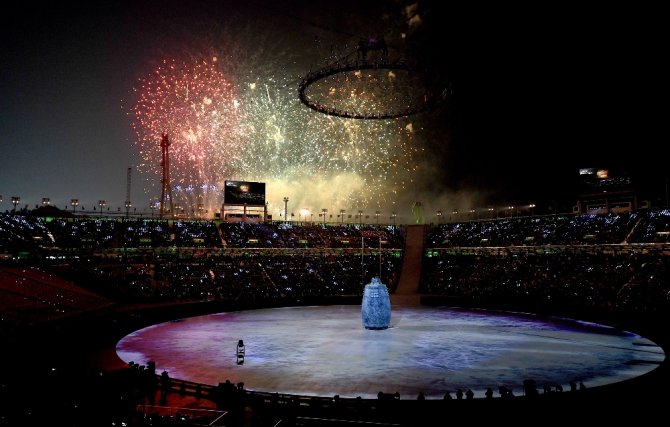 Pyengchong 2018 Kış Olimpiyatları Açılış Seremonisi Yapıldı