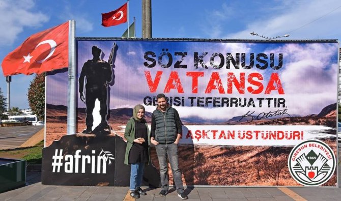 Giresun Belediyesinden Afrin’de Ki Askerlere ‘Sevgililer Günü’ Standı.