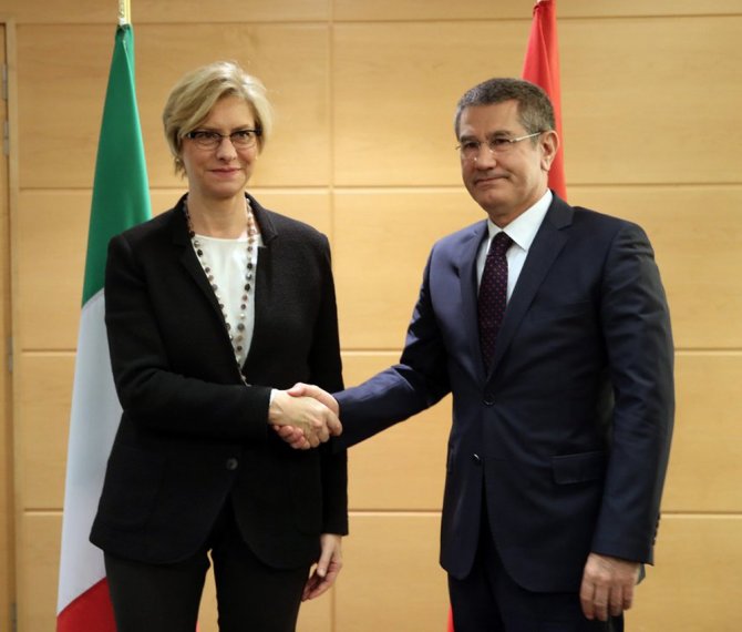 Canikli İtalyan Ve İspanyol Mevkidaşlarıyla Görüştü