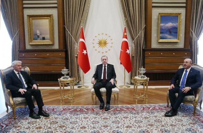 Erdoğan, Avrupa Konseyi Genel Sekreterini Kabul Etti