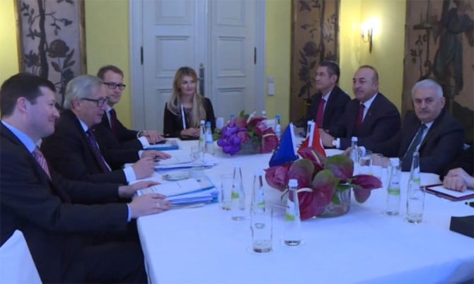 Yıldırım, Ab Komisyonu Başkanı Juncker İle Görüştü