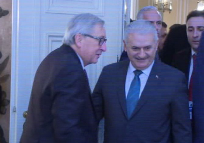 Yıldırım, Ab Komisyonu Başkanı Juncker İle Görüştü
