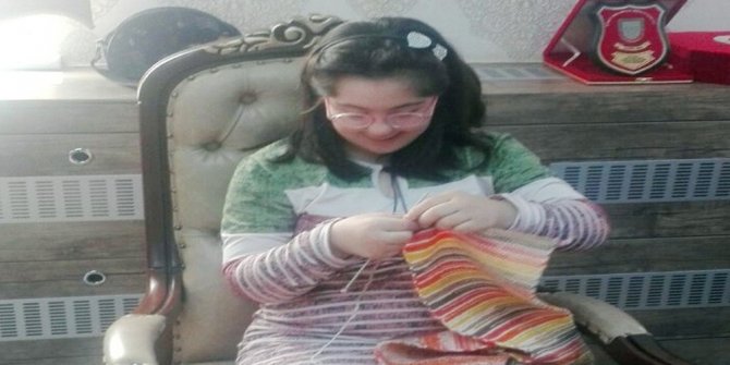 Down Sendromlu Sena Nur’dan, Mehmetçiğe Güzel Hediye
