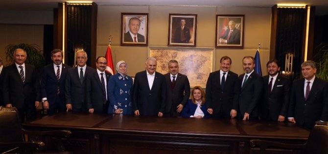 Başbakan Yıldırım’dan Alinur Aktaş’a Ziyaret