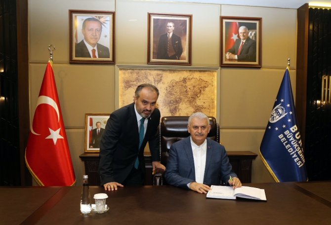 Başbakan Yıldırım’dan Alinur Aktaş’a Ziyaret