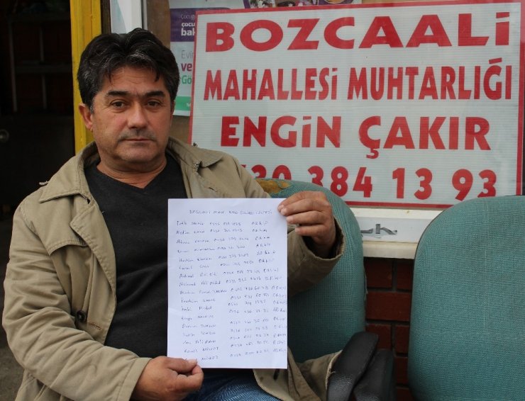 Muhtardan Kan Grubu Listesi