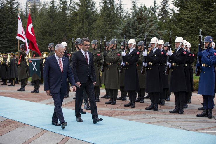 Yıldırım, Kktc Başbakanı Erhürman’ı Resmi Törenle Karşıladı