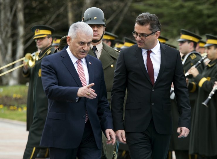Yıldırım, Kktc Başbakanı Erhürman’ı Resmi Törenle Karşıladı