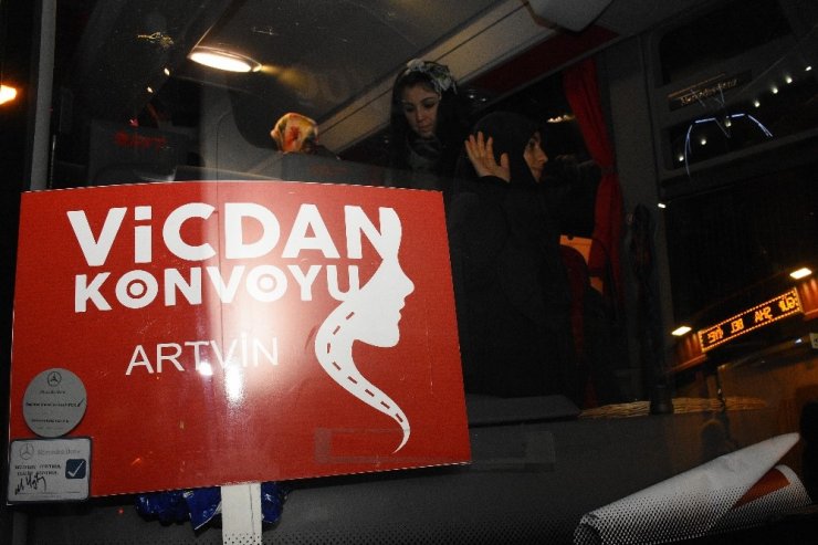 Vicdan Konvoyu Gümüşhane’den Geçti