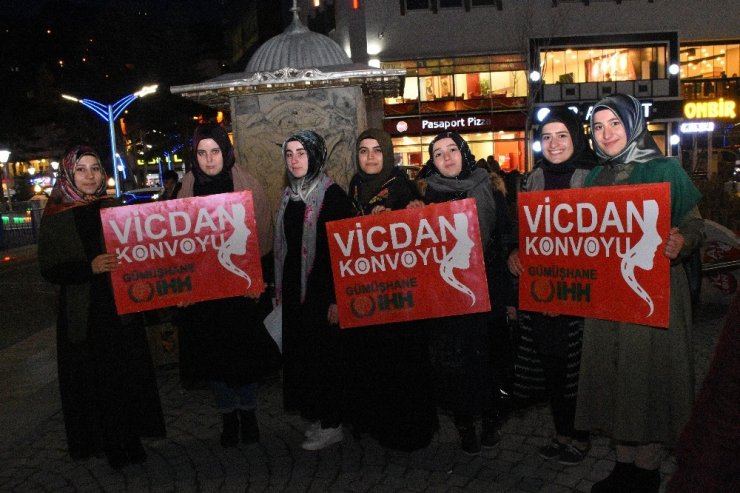 Vicdan Konvoyu Gümüşhane’den Geçti