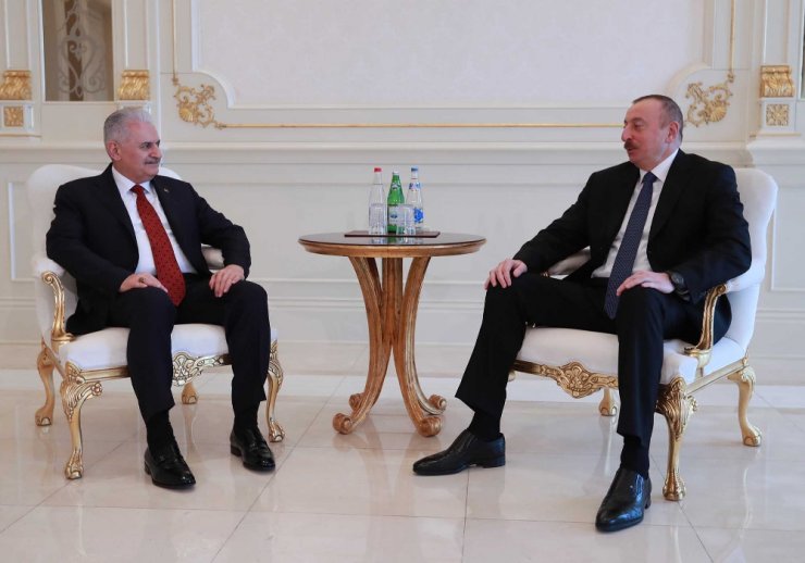 Yıldırım Azerbaycan Cumhurbaşkanı Aliyev’le Görüştü