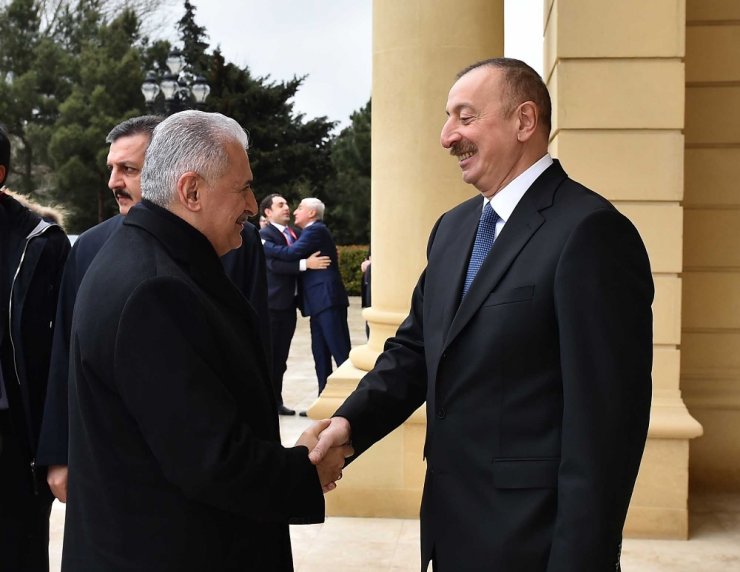 Yıldırım Azerbaycan Cumhurbaşkanı Aliyev’le Görüştü