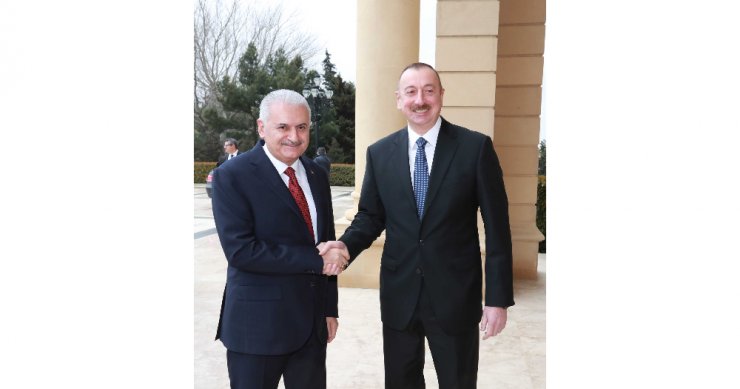 Yıldırım Azerbaycan Cumhurbaşkanı Aliyev’le Görüştü