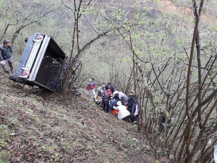 Giresun’da Patpat Bahçeye Yuvarlandı: 1 Yaralı