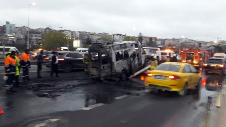 İstanbul’da Sürücünün Dikkati Faciayı Önledi