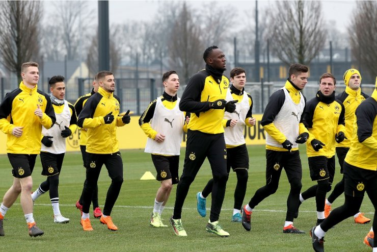 Usain Bolt Borussia Dortmund İdmanında