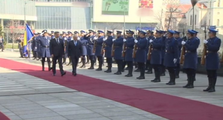 Yıldırım Bosna Hersek’te Resmi Törenle Karşılandı