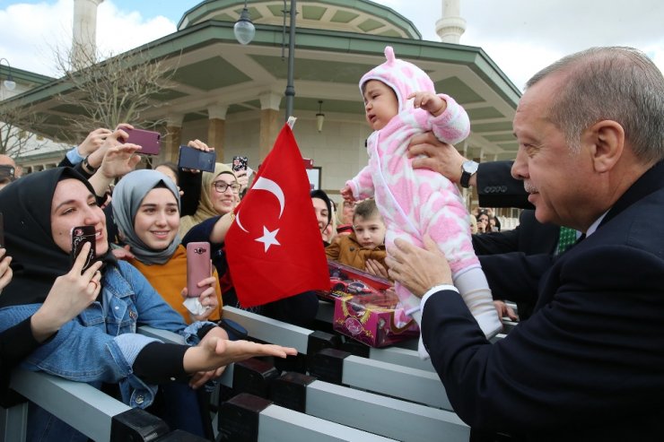Cumhurbaşkanı Erdoğan’a Sevgi Seli