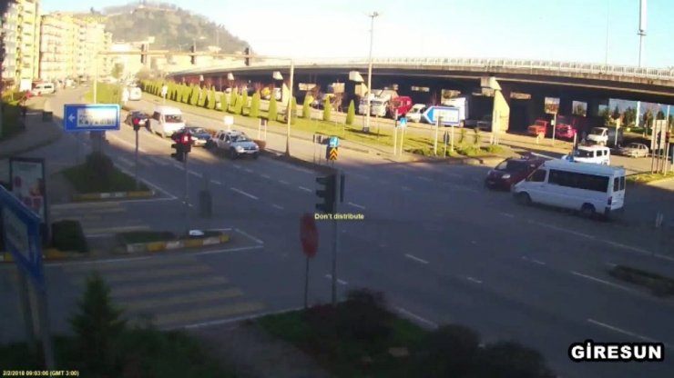 Giresun’daki Kazalar Mobese’lere Yansıdı