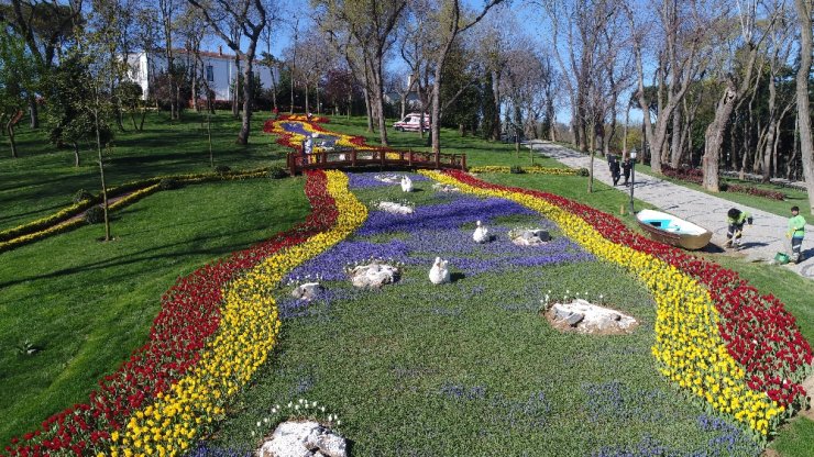 İstanbul’un Laleri Havadan Görüntülendi