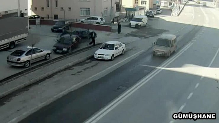 Gümüşhane’deki Kazalar Mobese Kameralarına Yansıdı