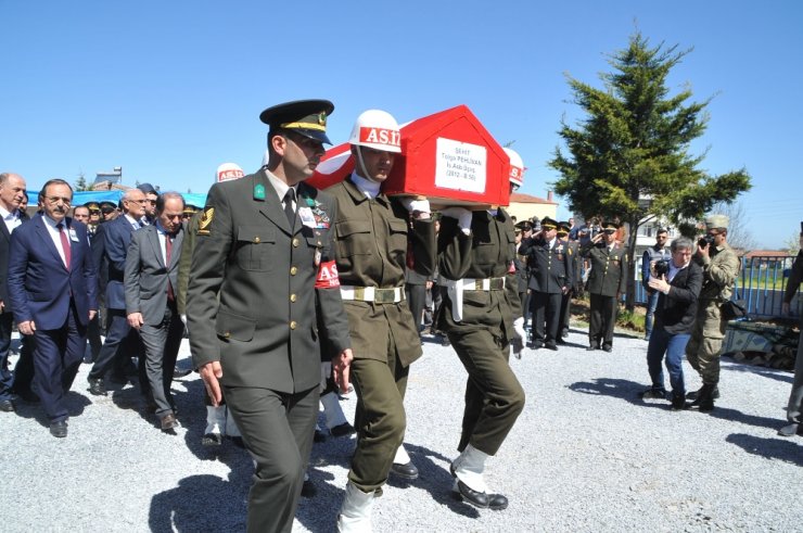 Samsun Şehidini Uğurladı