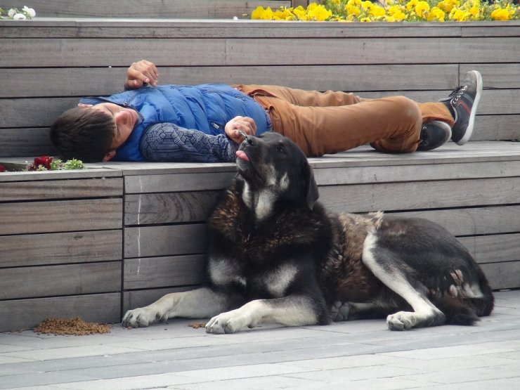 Taksim’de Duygulandıran Görüntü