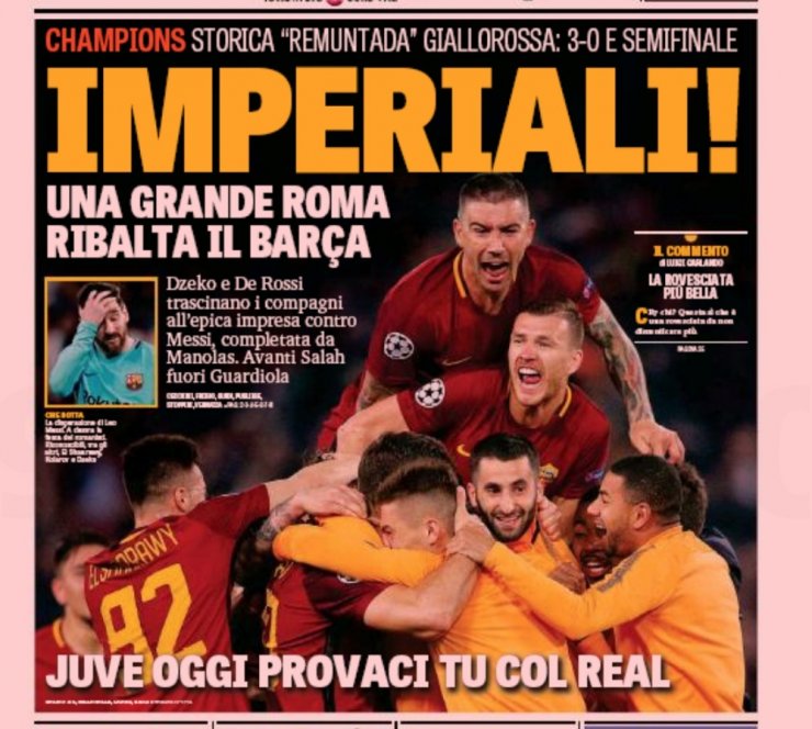 Roma’nın Zaferi İtalyan Basınında Geniş Yer Buldu
