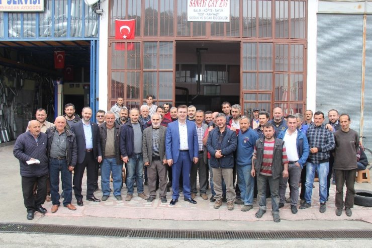 Balta, Küçük Sanayi Sitesi Esnafıyla Kahvaltıda Buluştu