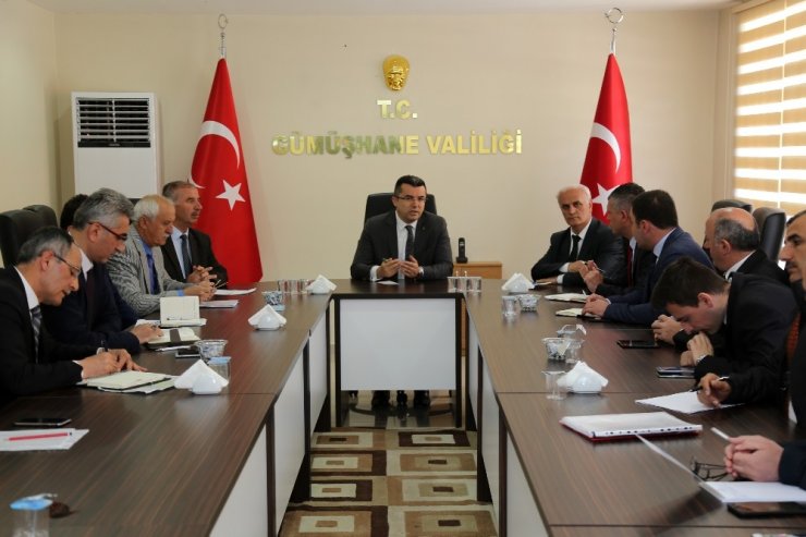 Gümüşhane’de Yatırım Değerlendirme Toplantısı