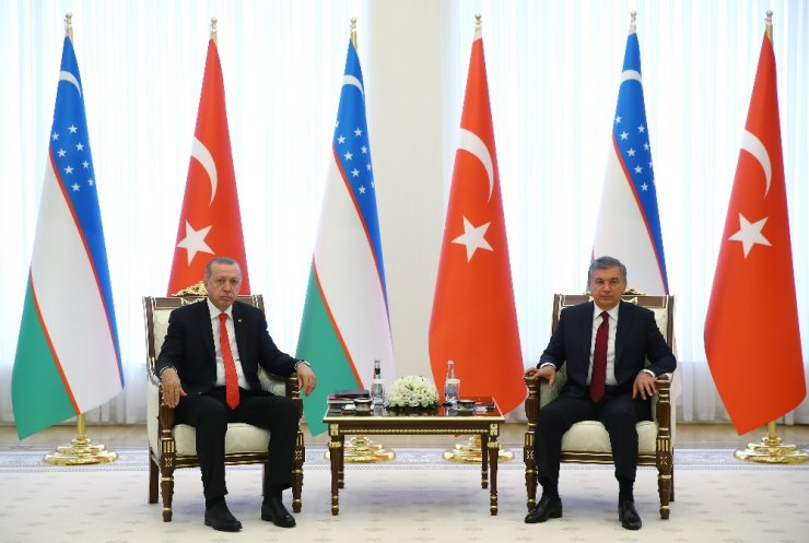 Erdoğan Özbek Mevkidaşıyla Görüştü