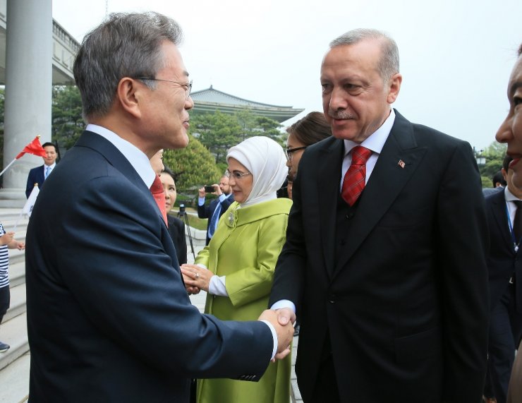 Cumhurbaşkanı Erdoğan Güney Kore’de