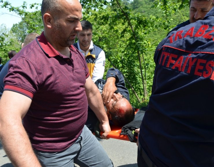 Trabzon’da Arap Turistlerin İçinde Bulunduğu Otomobil Fındık Bahçesine Uçtu: 2 Yaralı