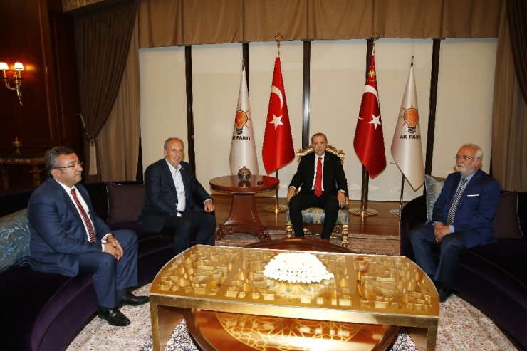 Cumhurbaşkanı Erdoğan, Muharrem İnce’yi Kabul Etti
