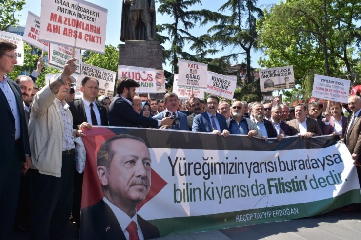 Trabzon’da Abd Ve İsrail’e Tepki