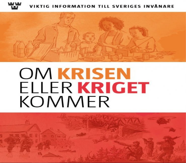 İsveçlilere ’Kriz Veya Savaş Çıkarsa’ Kitabı Dağıtılıyor