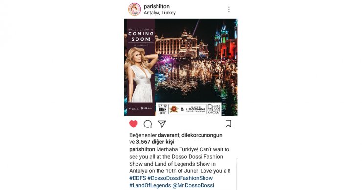 Paris Hilton’dan Mesaj Var