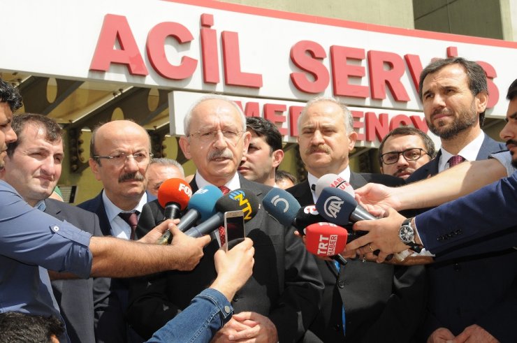 Kılıçdaroğlu Kavgada Yaralanan Saadet Parti’liyi Ziyaret Etti
