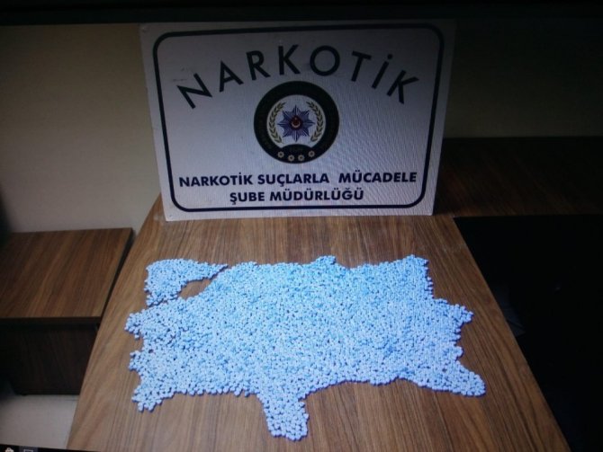 Trabzon’da 3 Bin 389 Adet Ecstacy Hap Ele Geçirildi