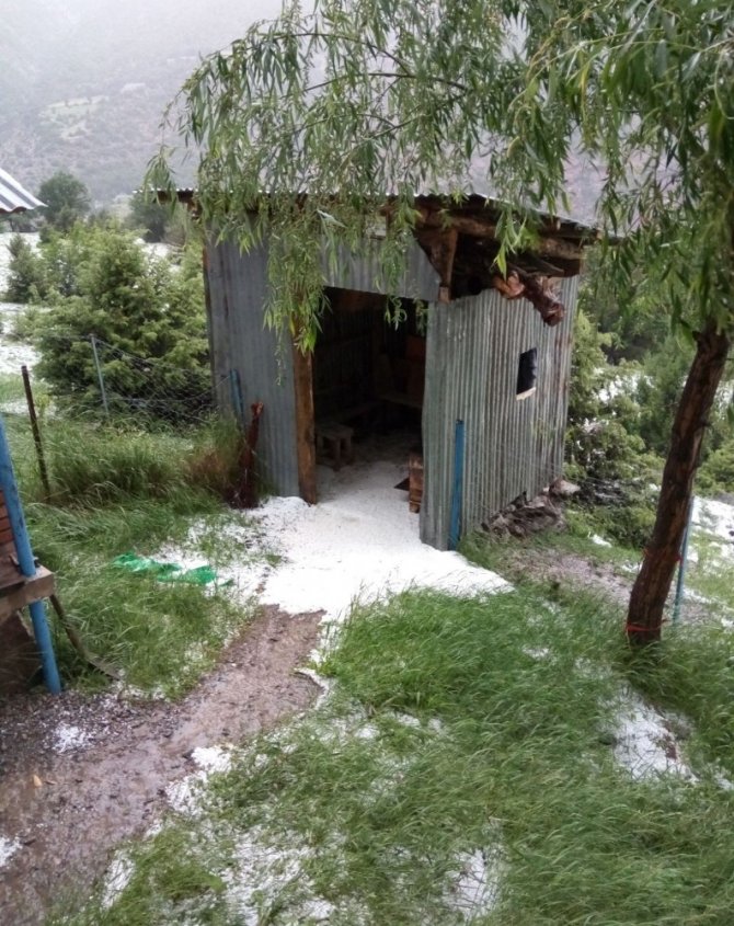 Yusufeli’de Sağanak Yağış Sele Neden Oldu