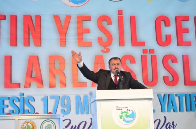 Bakan Veysel Eroğlu Artvin’de