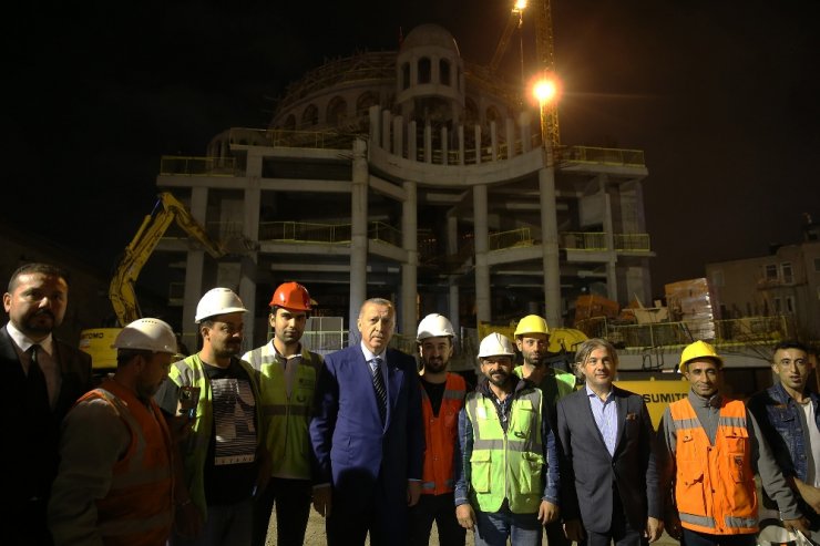Erdoğan Taksim Camii İnşaatını Ve Akm’yi İnceledi