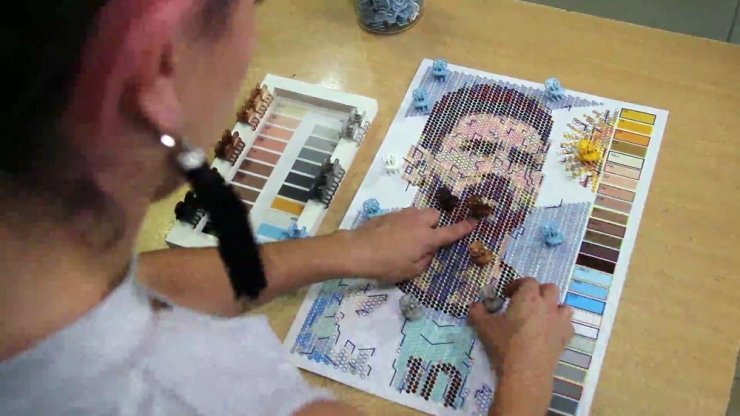 6 Bin Tel Tokadan Messi Portresi