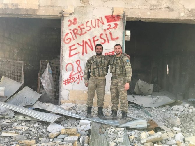 Giresunlu Şehit Afrin’den Memleketine Selam Göndermişti