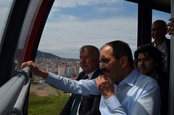 Karadeniz’in En Uzun Mesafeli Teleferik Projesi Tamamlandı