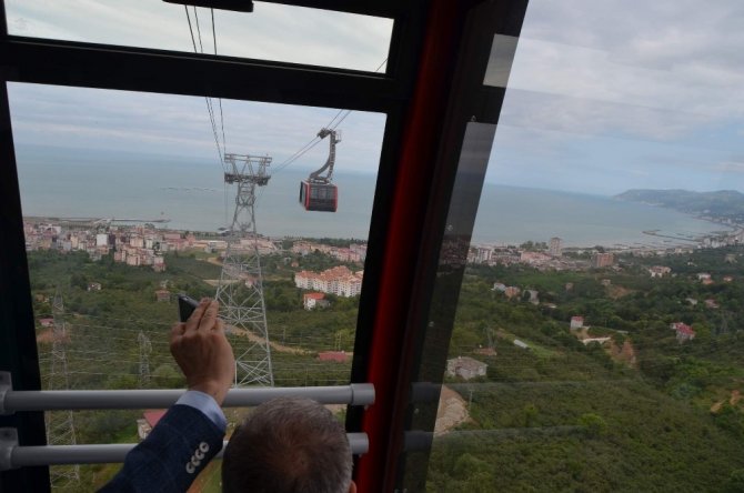 Karadeniz’in En Uzun Mesafeli Teleferik Projesi Tamamlandı