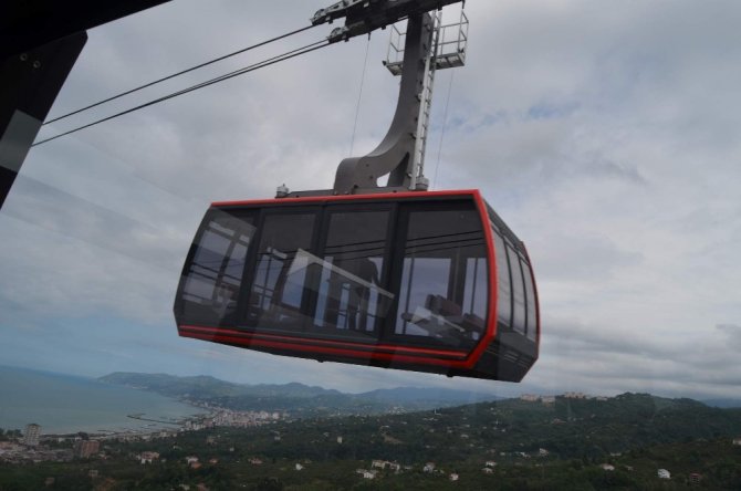 Karadeniz’in En Uzun Mesafeli Teleferik Projesi Tamamlandı