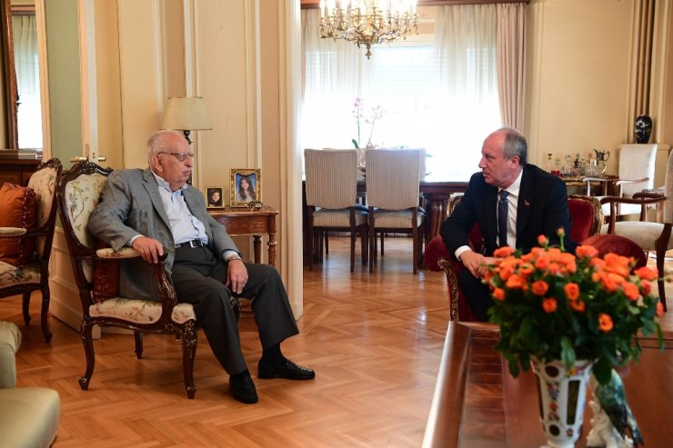 Muharrem İnce Hüsamettin Cindoruk’u Ziyaret Etti